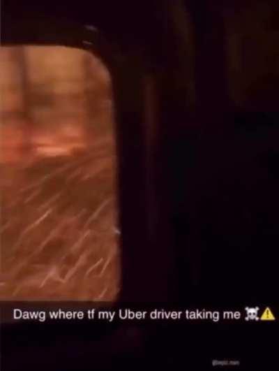 Bro’s on his way to the bus depot.