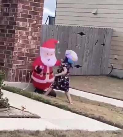 Who knows what Santa did to anger her