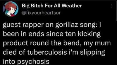 Gorillaz songs be like