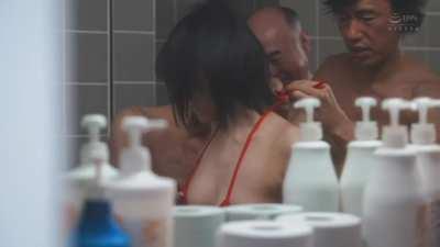 Sexy red dressing for Nao.