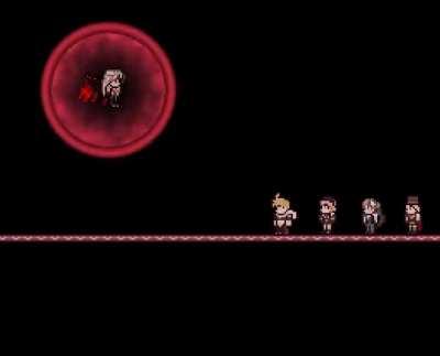 Arlecchino fight in Terraria