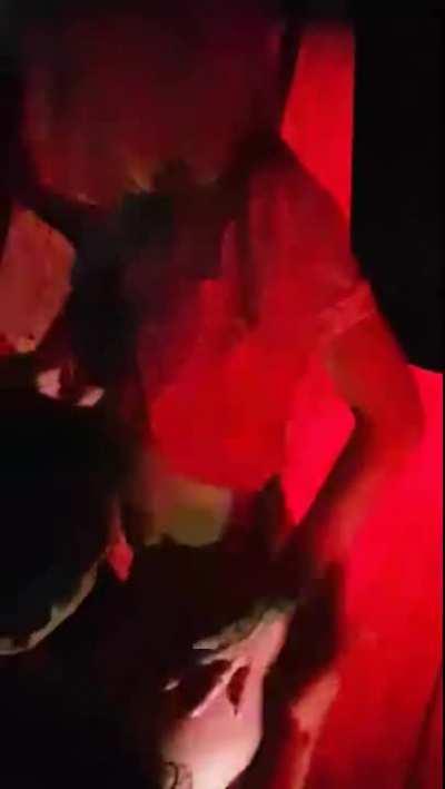 Dancer getting groped by audience