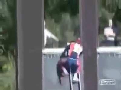 One of the events from the FireFighter Olympics