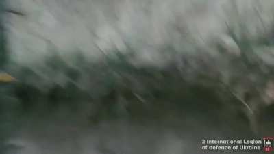 2nd Battalion of the International Legion of Ukraine during a firefight against Russian forces in the Serebryansky forest, Luhansk Oblast. (Archival footage, Date not disclosed). Published 17.09.2025