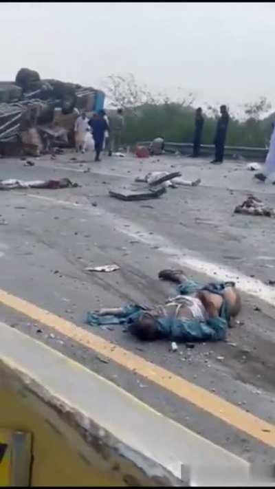 Bus crash takes 12 lives (June 17, 2023.Pakistan)