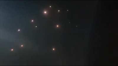 Iron Dome rocket interception in lsrael (found on Telegram, date unknown)