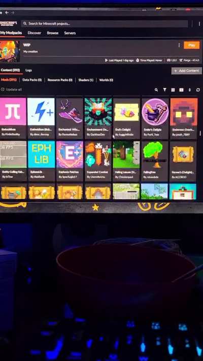 Custom modpack fps drops