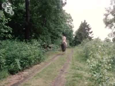 Felicity Devonshire - The Sex Victims (UK1973) - Truck driver cutoff by a Lady Godiva on a country lane