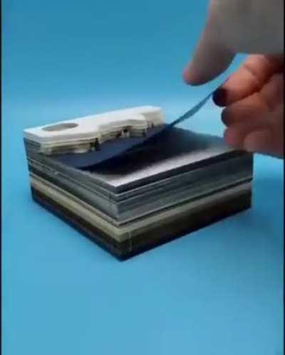 This Post-it Pad leaves behind an art scene after removing all the notes