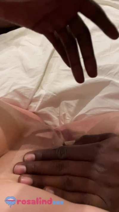 Two BBC guys fingering my soaking wet pussy!