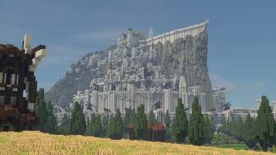 Minas Tirith, built by Minecraft Middle-earth