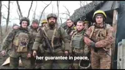 Ukrainian army officer's speech adressed to ukranian citizens, patriots and soldiers and to their enemies- russian occupying forces (24.02.2022) (bad quality, but that's what we have) [Eng subtitles]
