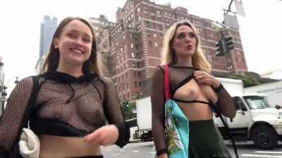 out on the town, making memories