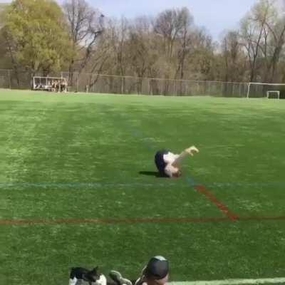 HMC while I roll around the field like a ball