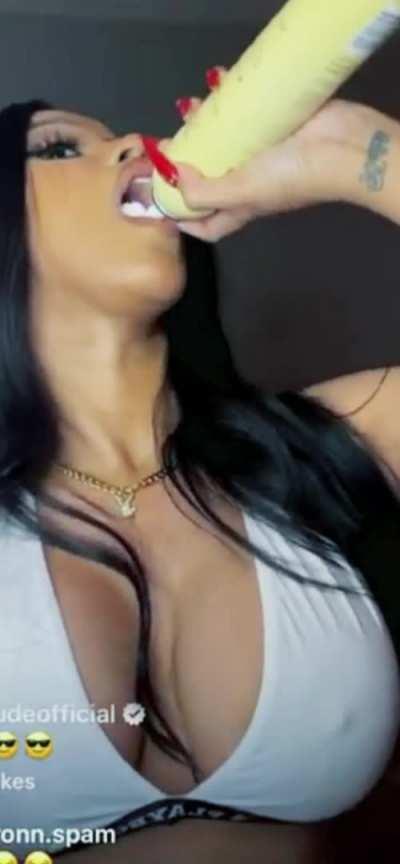 “Cum for me baby, please. I need it, let me stroke that long cock until you release all that thick nut for me to swallow” - Cardi B