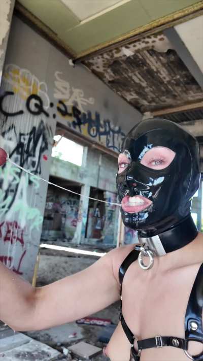 A lesson on feeding your piss slut doll