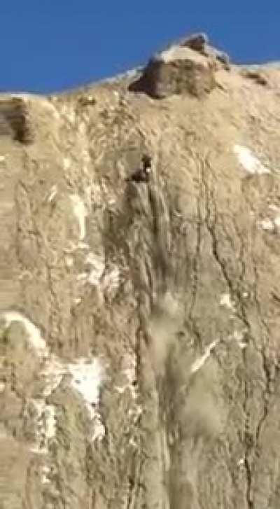 Ah yes, why not ride a bike into an almost vertical plane?