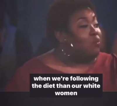 HMBCs - Woman explains that it’s not her fault she’s fat. It’s the Racism that did it…