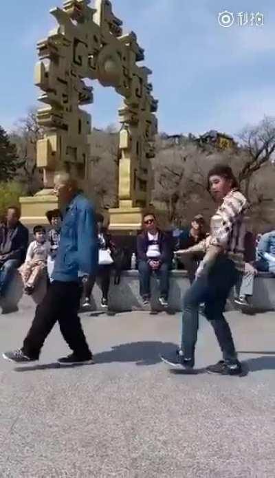 Young girl vs old man