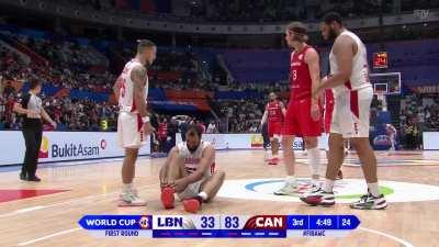 [Highlight] RJ Barrett throws down the windmill jam to put Canada up 50 over Lebanon!