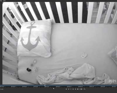 WTF?! Noise in kids room during bath. Sounded like a clap. Figured a toy fell over. I forgot about it and remembered hours later. I reviewed the event log and saw this!