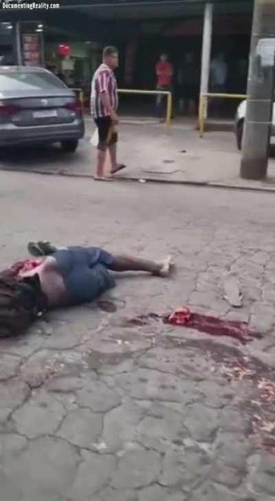 Accident Victim's Heart Still Beating In The Road