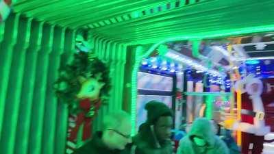 I rode the CTA Holiday Bus