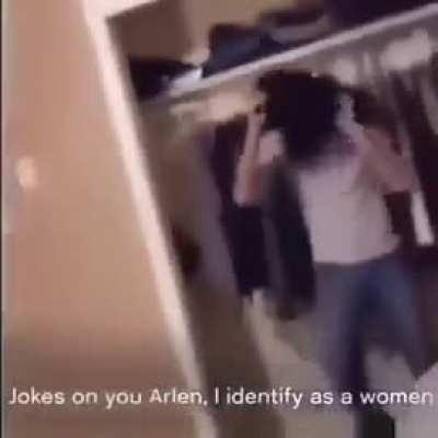 if u can't hit a woman bcos u are a man, be a woman.