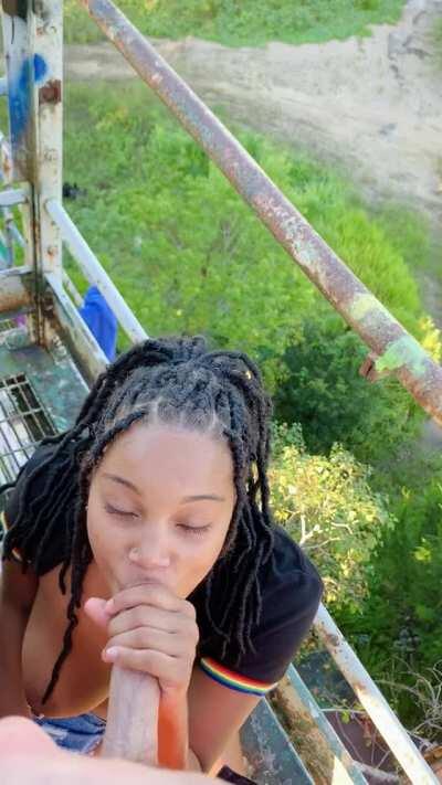 The building was already covered so I painted her face 😈(OC)