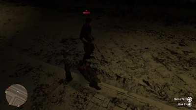 My horse and I looking out for each other