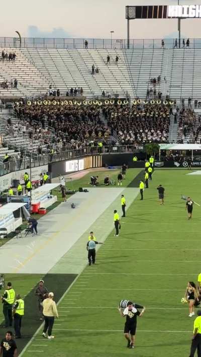 The UCF band played APT at the football game today