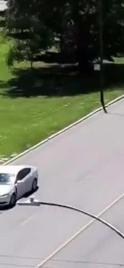 Don't throw rocks at cars