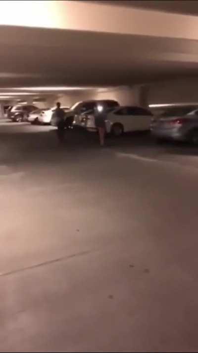 Giving blowjob in an elevator