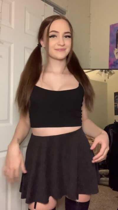 Undress me down to my stockings 🥰