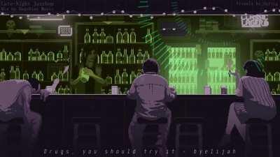Late-Nights at the JazzBar [Animated Loop + LoFi]