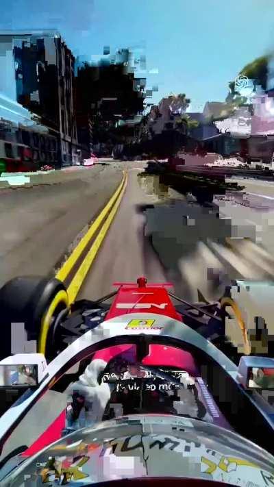 SORA Prompt: “an f1 driver races through the streets of San Francisco, the driver's pov is captured from a helmet cam. the golden gate bridge and the cityscape can be seen in the distance, while the blue sky and the sun illuminate the scene. the driver ov