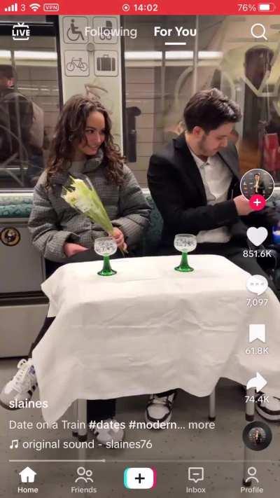 Man leave her the fuck alone she looks terrified