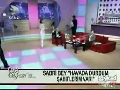 Guy tries to prove he has magical powers on tv show