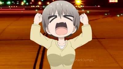 Uzaki-chan at the Airport