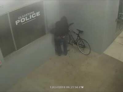 He just wanted a free bike lol