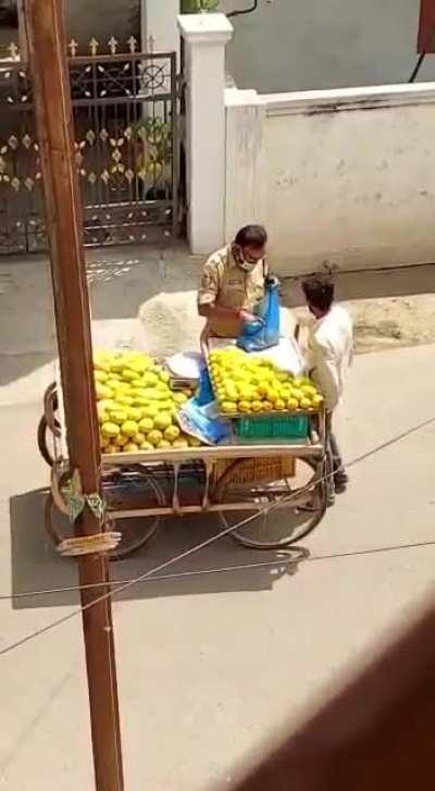 Telangana using power to beat-up Delivery boys and looting from small venders is at peaks during lockdown