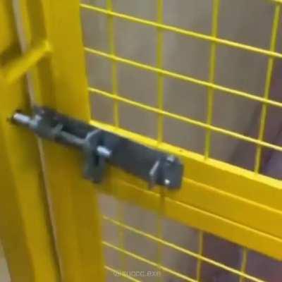 To lock a gate