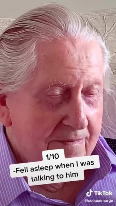 Woman rates her husband throughout the day