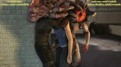 Jill ambushed by ne-alpha parasite infected zombies (Rrostek)