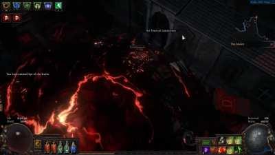 Reminder to Hardcore players, don't move after entering Sirus' arena for at least a few seconds.