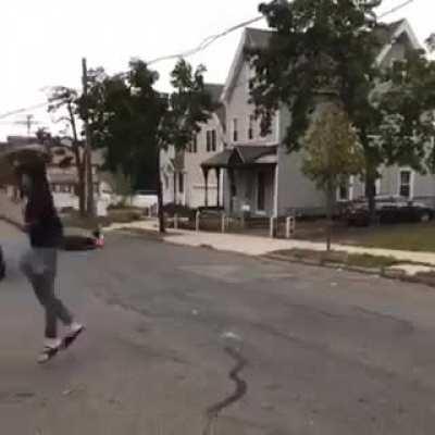 Let me stand on the motorcycle while it’s moving