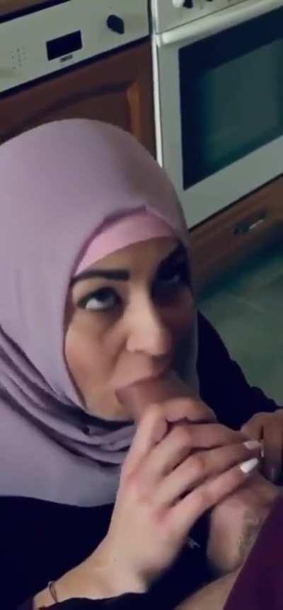 Big Dick Blowjob Hijab Porn GIF by fakename0987654