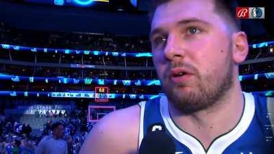 [Highlight] Luka on chirping with one of the Pistons’ assistant coaches: “If they’re gonna chirp at me I’m gonna chirp back… I ain’t scared”