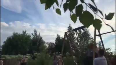 Russian astronaut training.