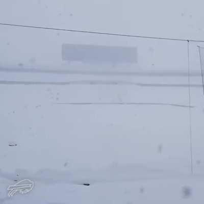 [Highlight] Highmark Stadium which would have held the Bills and Browns game on Sunday completely covered in snow.